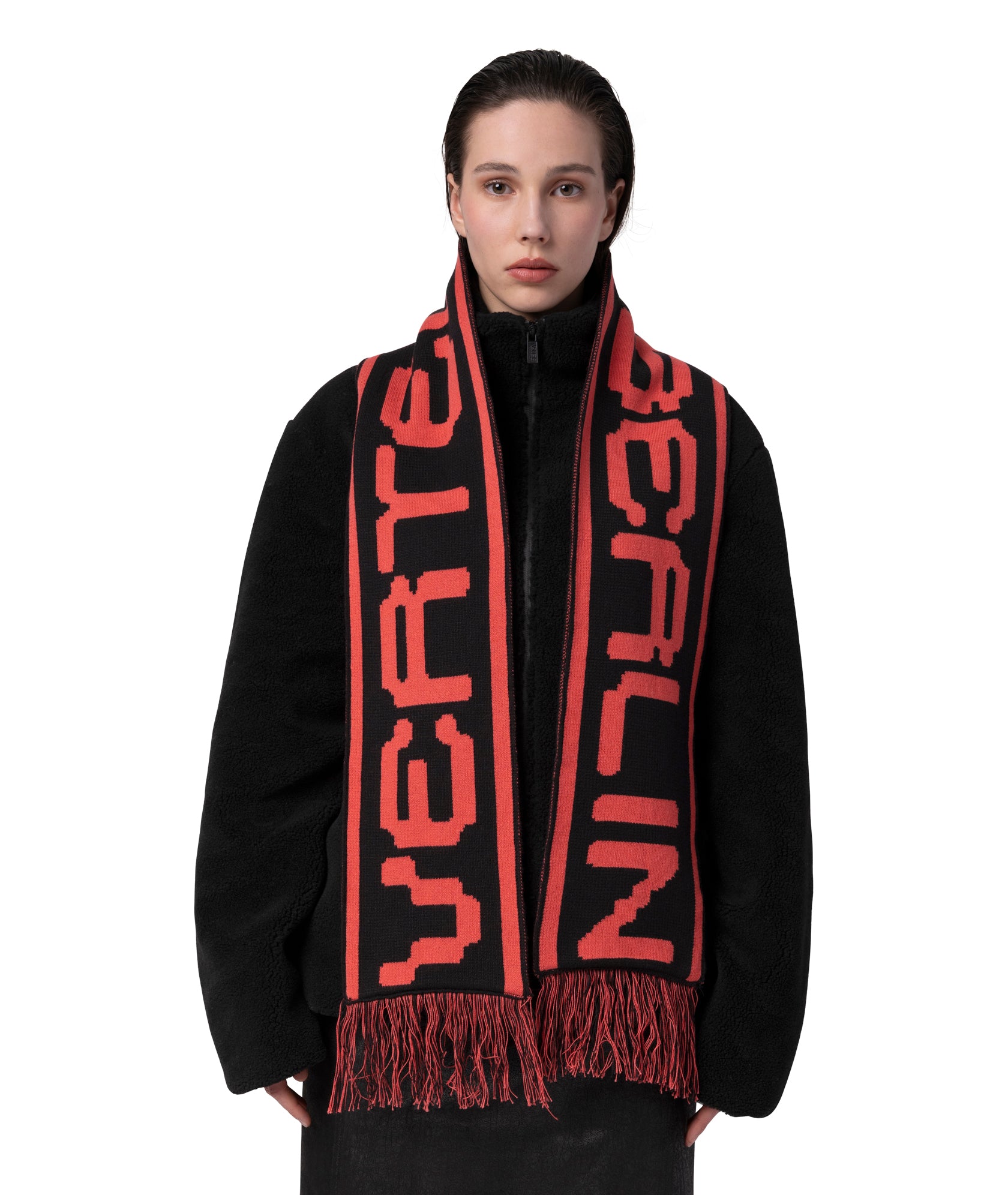 LOST IN TRANCE SCARF - BLACK