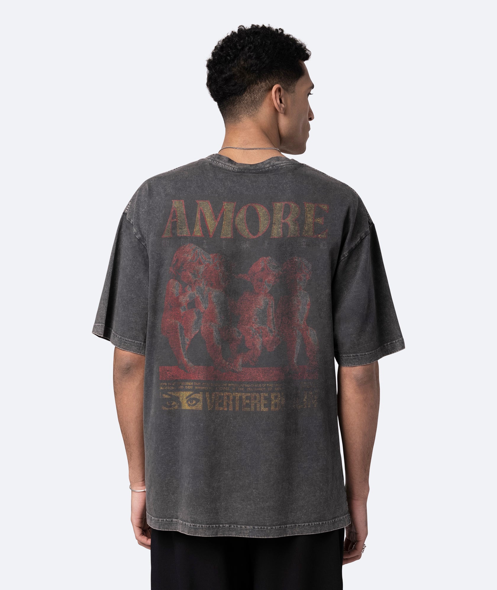 AMORE UNLTD. T-SHIRT - WASHED BLACK