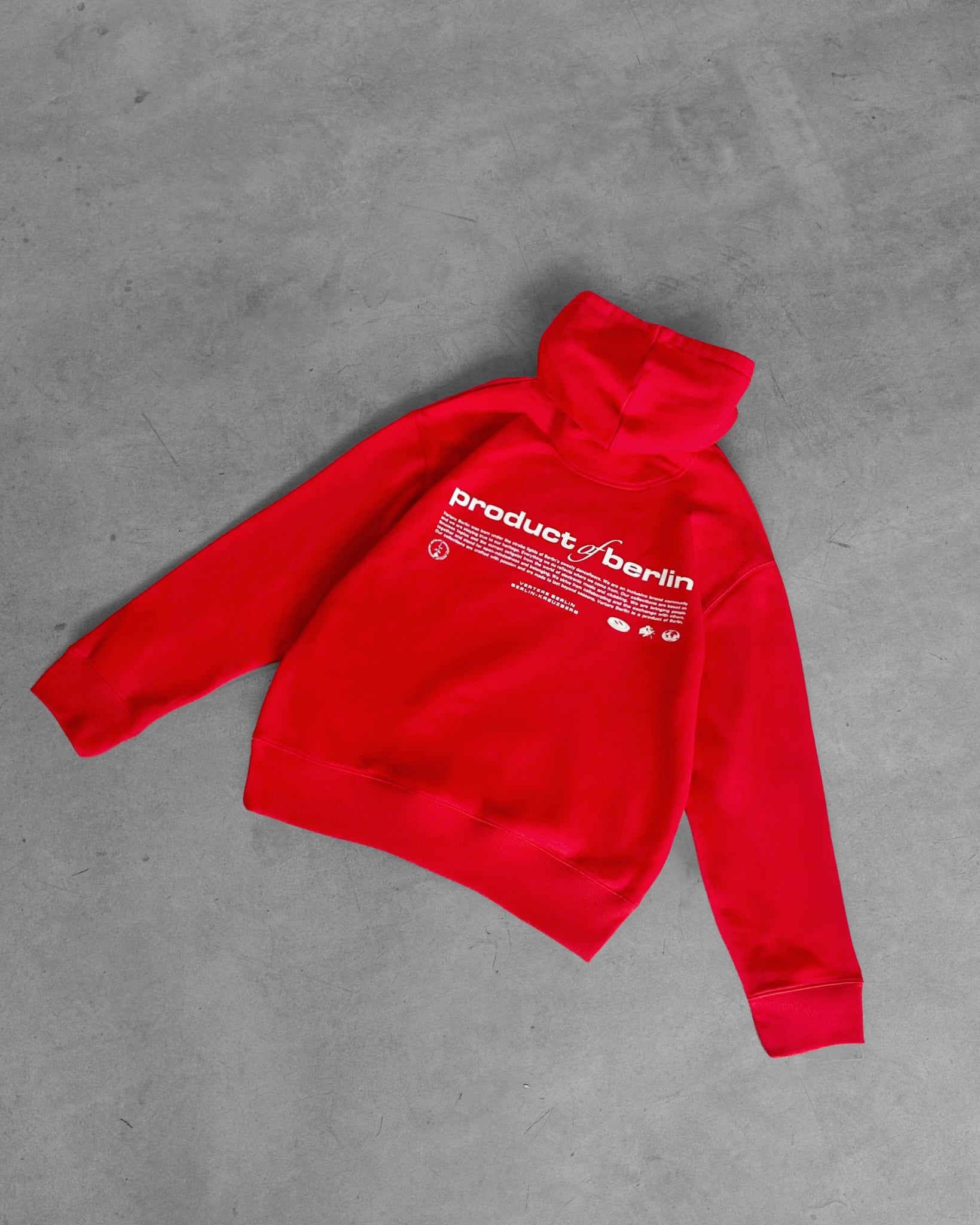 PRODUCT OF BERLIN HOODIE - RED