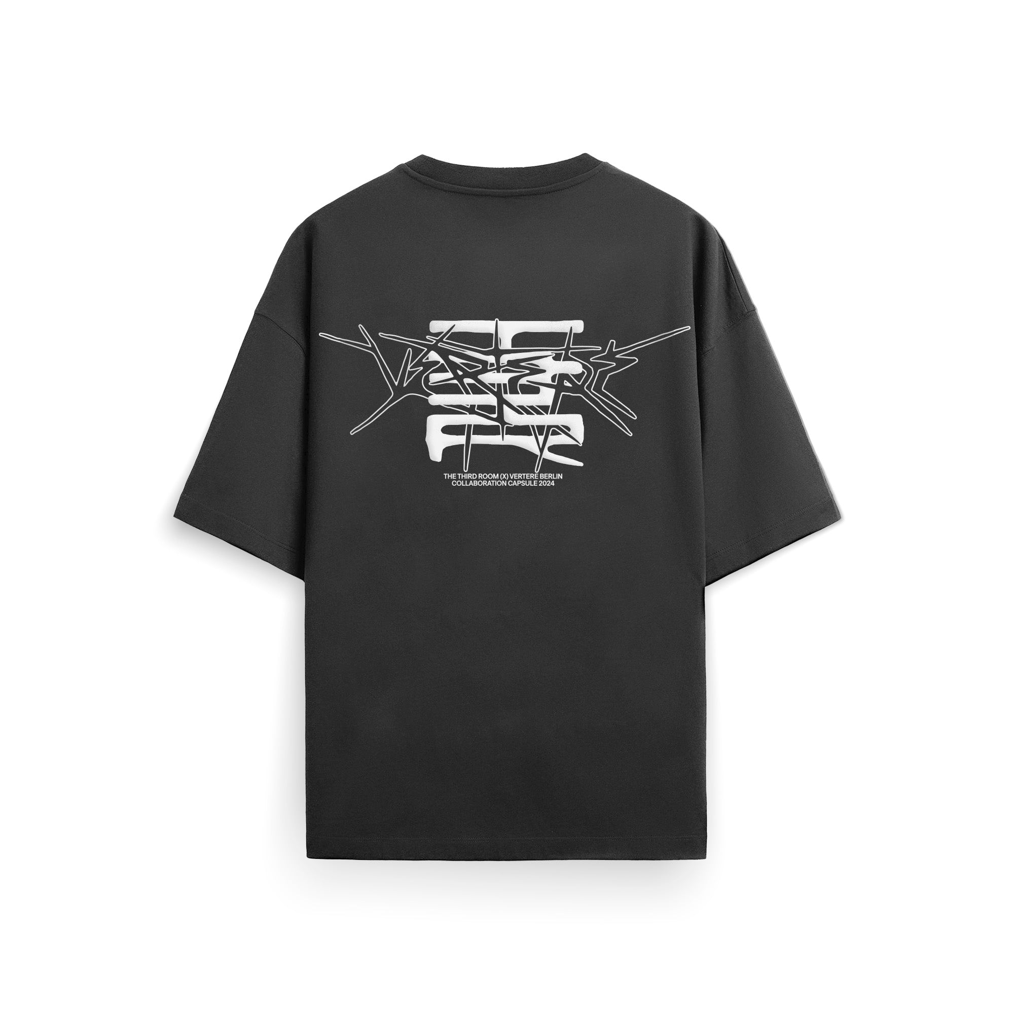 THE THIRD ROOM X VERTERE BERLIN SPIKES T-SHIRT - WASHED BLACK