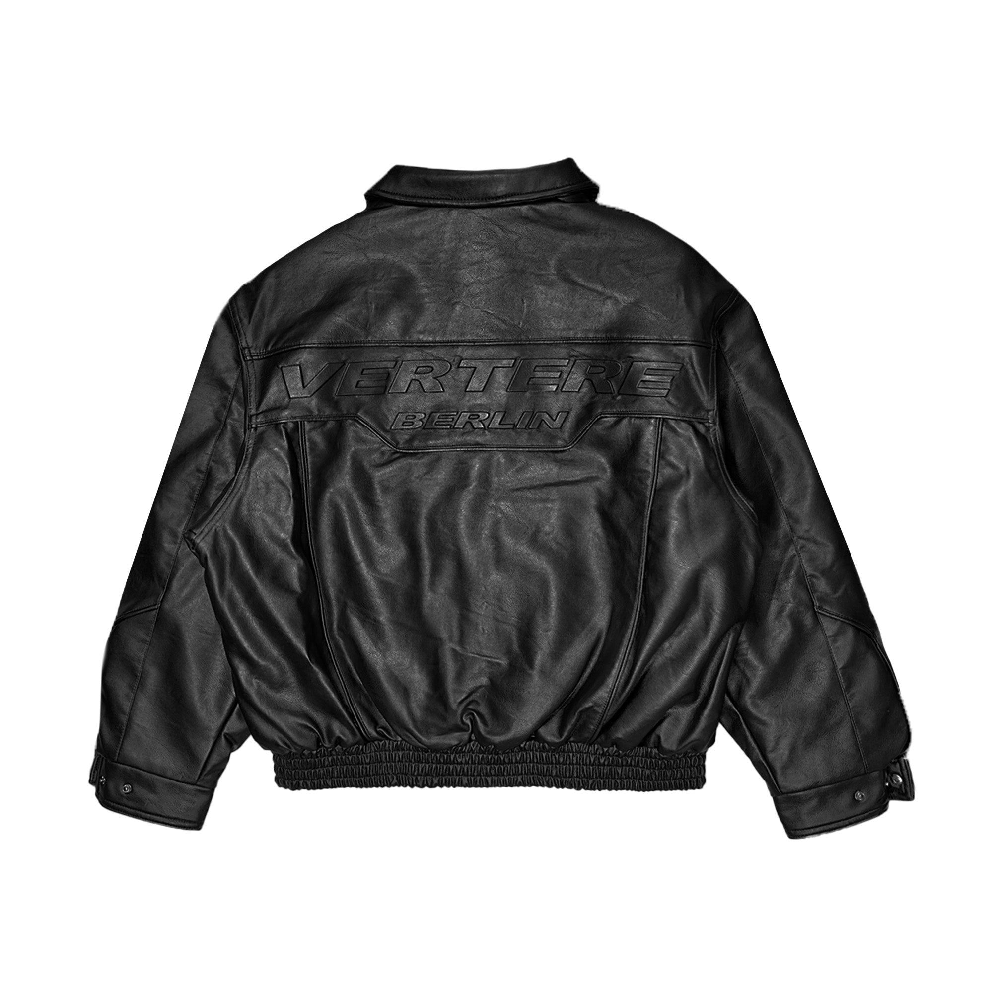 RACING LEATHER JACKET - BLACK