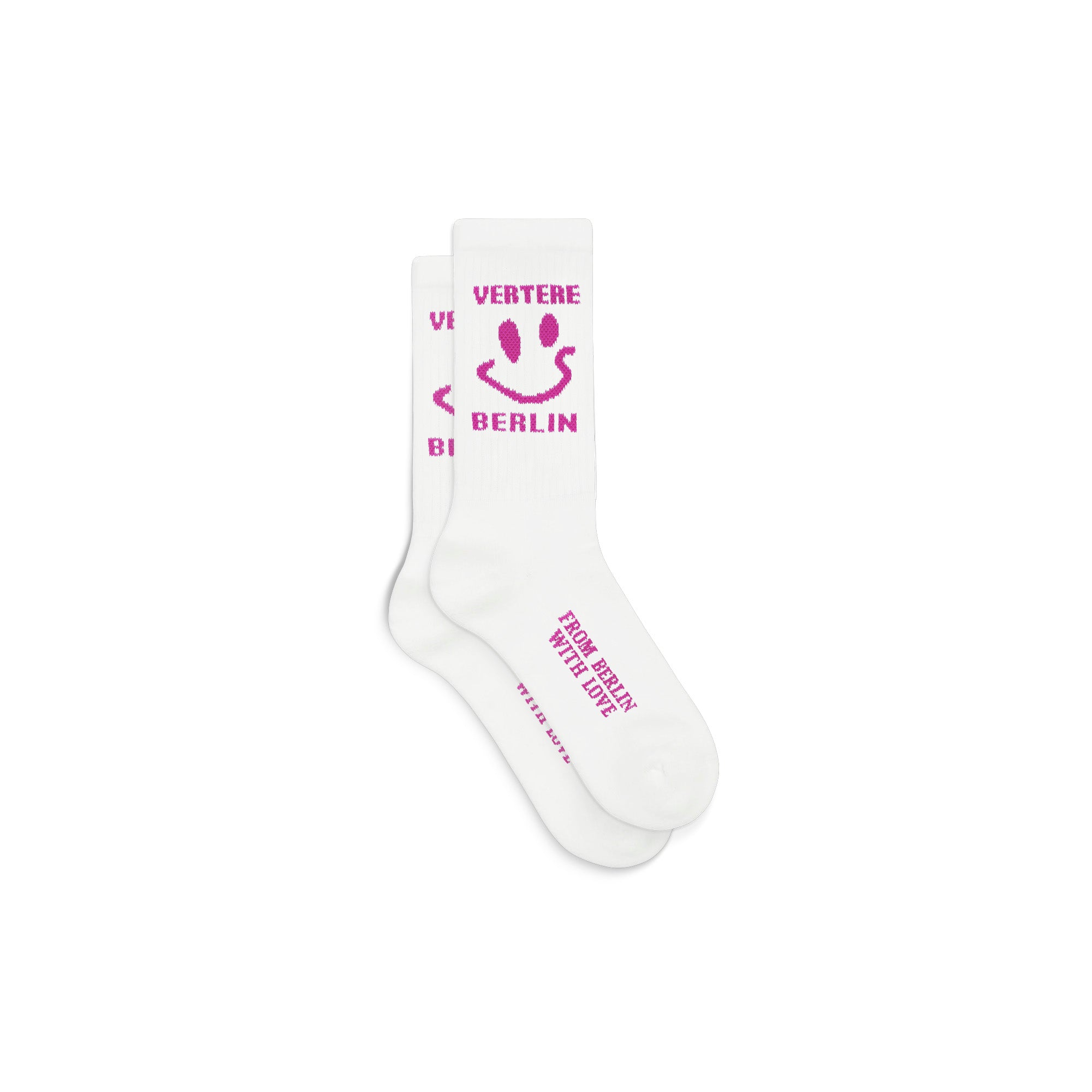 SMILEY TENNIS SOCKS - WHITE